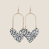 Speckled Cork Sweethearts Earrings