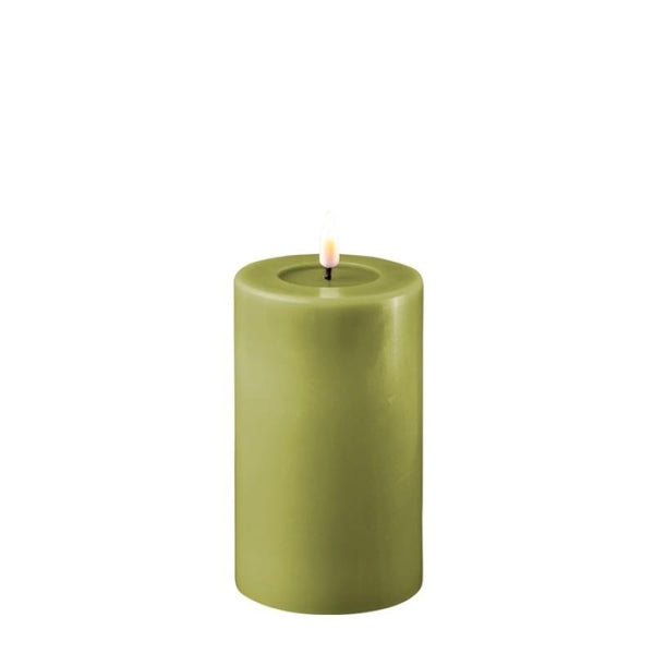 3x5 LED Candle | Olive Green