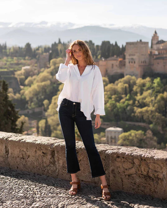 Amelia long sleeve crop discount