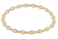 Extends 7.5" Classic Sincerity Gold Bracelet | 4mm