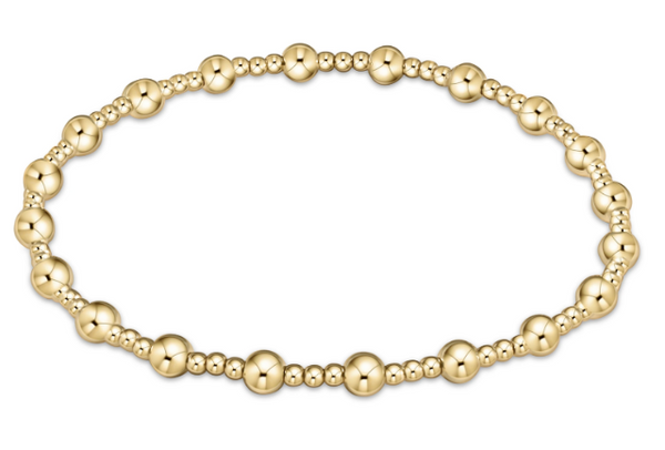 Extends 7.5" Classic Sincerity Gold Bracelet | 4mm