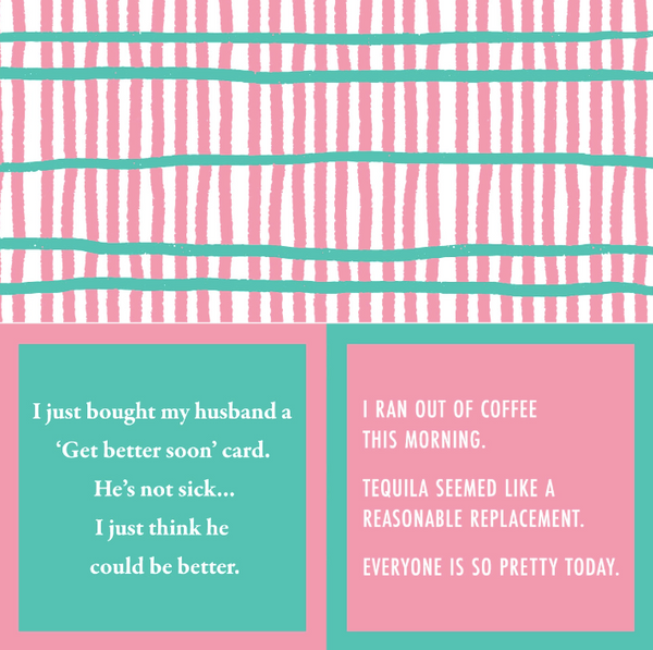 Get Better Soon + Ran Out of Coffee | Reversible Cocktail Napkins