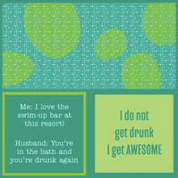 Awesome + Swim Up Bar | Reversible Cocktail Napkins
