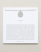 Pause Necklace | Silver