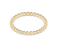 Classic Gold 2mm Bead Ring | Size 8