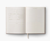 Book Club Embroidered Reading Log Journal