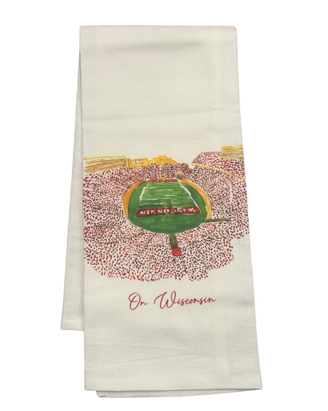 On Wisconsin Football Stadium Kitchen Towel