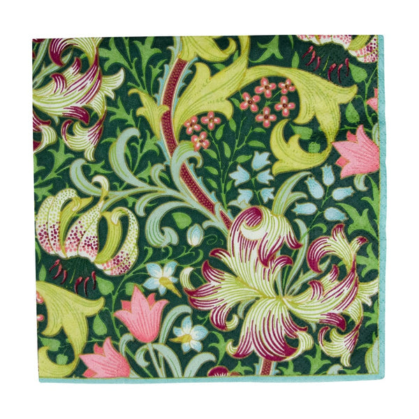 Golden Lily Forest Lunch Napkins