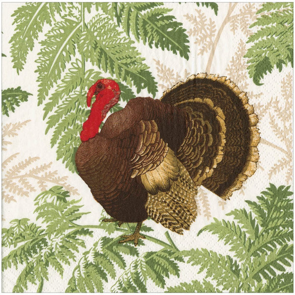 Turkey Among Ferns Lunch Napkins