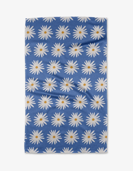 Blue Daisies Kitchen Towel