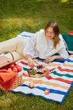 Vintage Casco Bay Stripe Blanket