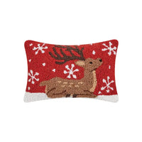 Sitting Reindeer Hook Pillow