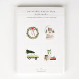 Paintable Notecards | Christmas Cheer