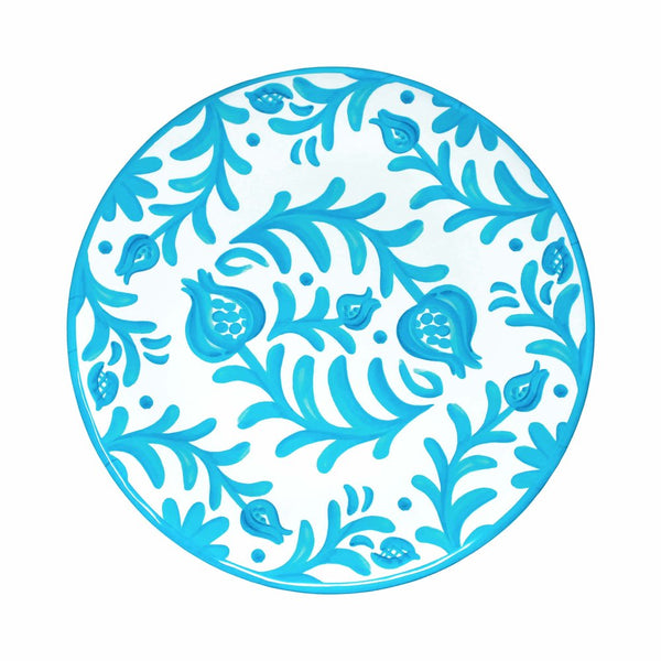 Sicily Teal Melamine Dinner Plate