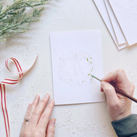 Paintable Notecards | Christmas Cheer