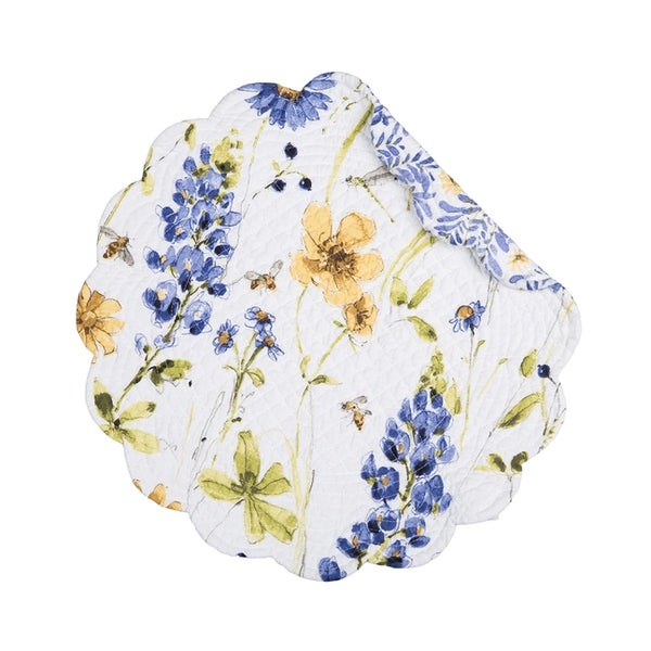 Lovely Blues Round Placemat