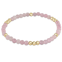 Worthy Pattern 3mm Bracelet | Pink Opal