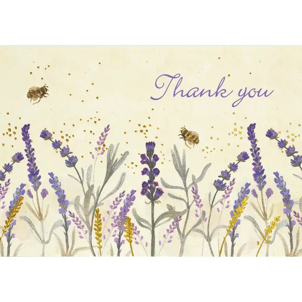 Lavender & Honey Thank You Cards | Boxed Set of 14