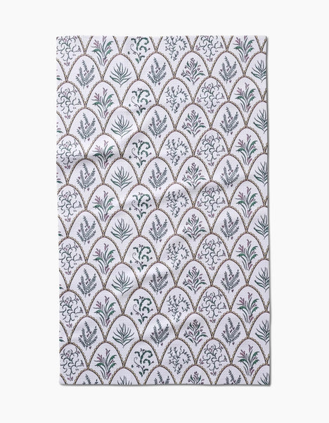 Floral Scallops Kitchen Towel