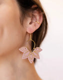 Soft Rose Floras Earrings