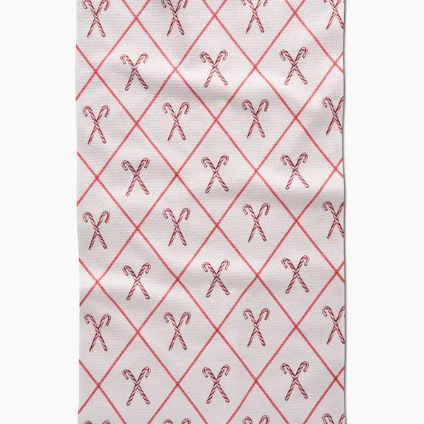 Festive Candy Canes Kitchen Towel