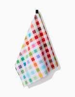 Woven Spring Plaid Kitchen Towel