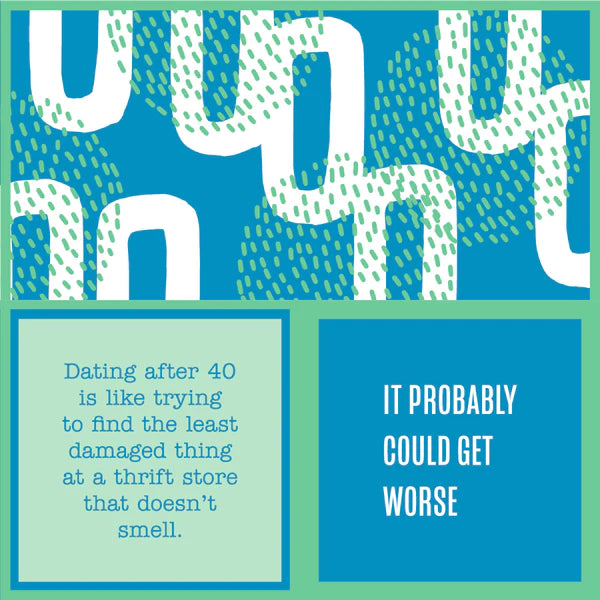 Dating After 40 + Probably | Reversible Cocktail Napkin
