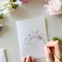 Paintable Notecards | Bouquets