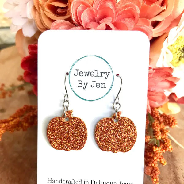 Mini Pumpkin Earrings | Orange