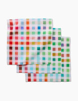 Woven Spring Plaid Dishcloths | Set of 3