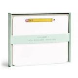 Pencil Flat Notes | Set of 8