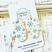 Snowflake Mitten Earrings