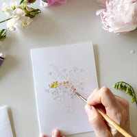Paintable Notecards | Bouquets