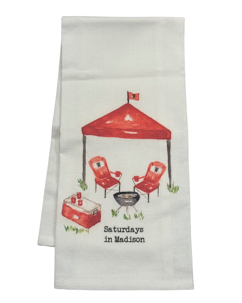 Saturdays in the Tent UW Madison Kitchen Towel