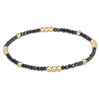 Worthy Pattern 2mm Bracelet | Faceted Hematite