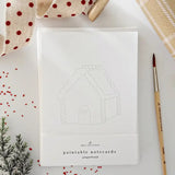 Paintable Notecards | Gingerbread