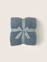 CozyChic Ribbed Throw | Cove Blue