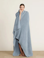 CozyChic Ribbed Throw | Cove Blue