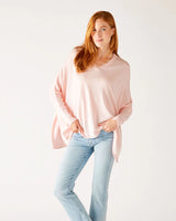 Catalina V-Neck Sweater | Sorbet Pink