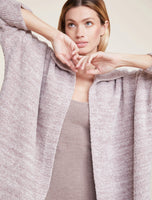 CozyChic Collared Poncho | Almond + Taupe