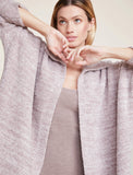 CozyChic Collared Poncho | Almond + Taupe
