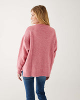 Bari Side Button Sweater | Rouge