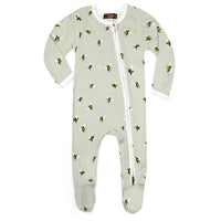 Bumblebee Zipper Footed Romper | 6-9 Mo