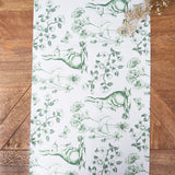 Spring Greens Bunny Toile Table Runner | 72 Inch