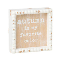Autumn Beaded Box Sign