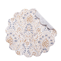 Selma Round Quilted Placemat