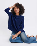 Petite Catalina Crewneck Sweater | Deep Water