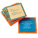 Pissed + Orange Juice | Reversible Cocktail Napkins