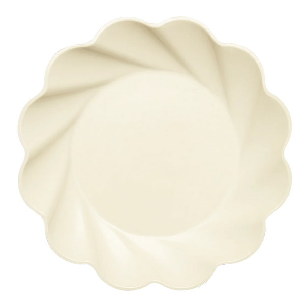 Cream Eco Wavy Dinner Plate | Sophistiplate