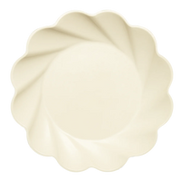 Cream Eco Wavy Salad Plate | Sophistiplate